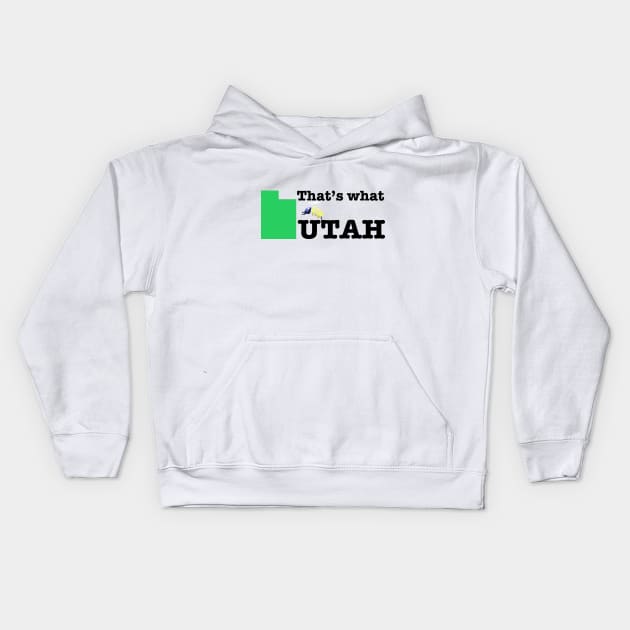 Green UTAH Kids Hoodie by appart